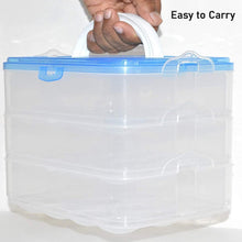 3-Layer Plastic Refrigerator Egg Storage Box (36 Grid)