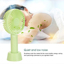 Handheld cooling fan, perfect for summer; not including batteries.