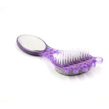 4-in-1 pedicure tool with pumice stone and scrubber