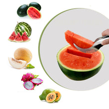 Kitchen gadget for coring and slicing melons and cantaloupe