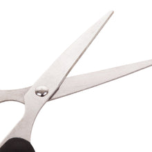 Detailed view of the 160mm scissors, focusing on the stainless steel blades and ergonomic handle