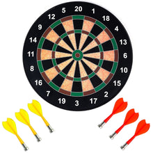 Magnetic dartboard set with portable design for easy storage